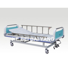 (A-61) Movable Double-Function Manual Hospital Bed with ABS Bed Head